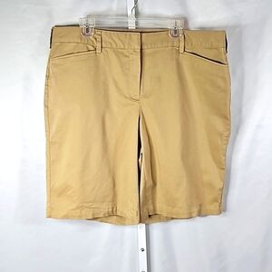 Lands End Women's Mid Rise Khaki Shorts Size 18W
